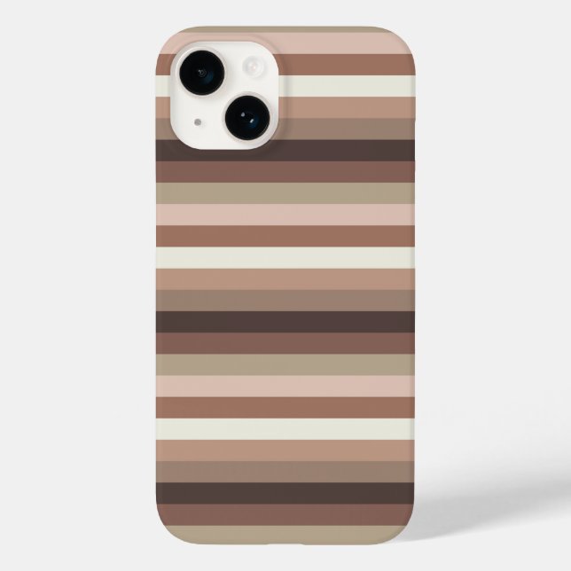 Coques Case-Mate iPhone Mocha Mousse et Accessoires Motif à bande horizont (Verso)