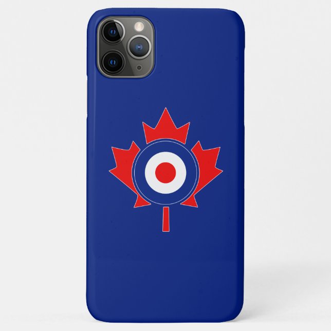 Coques Case-Mate iPhone Mod de la feuille d'érable canadienne en bleu (Dos)