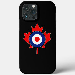 iPhone 13 Pro Max Coque Mod de la feuille d'érable canadienne en noir