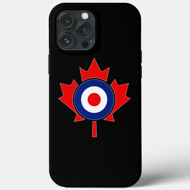 Coques Case-Mate iPhone Mod de la feuille d'érable canadienne en noir (Verso)