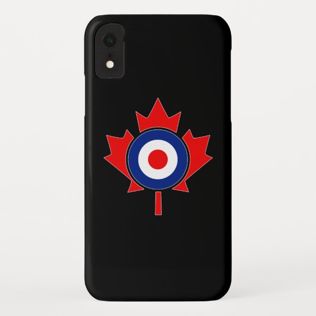 Coques Case-Mate iPhone Mod de la feuille d'érable canadienne en noir (Dos)