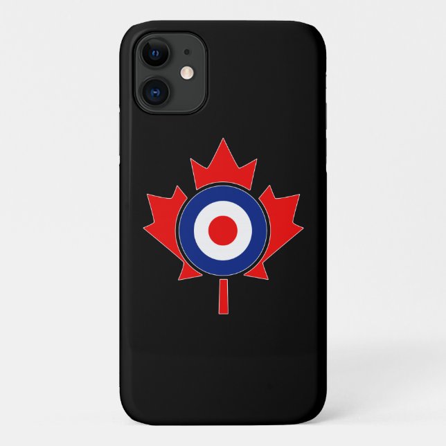 Coques Case-Mate iPhone Mod de la feuille d'érable canadienne en noir (Dos)
