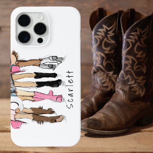 Coque Case-Mate iPhone Mode Bottes de Cow-boy Personnalisées Chapeaux Cou