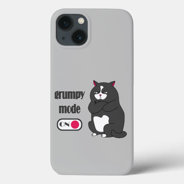 Coques Case-Mate iPhone Mode grumeux sur drôle de gros chat (Verso)
