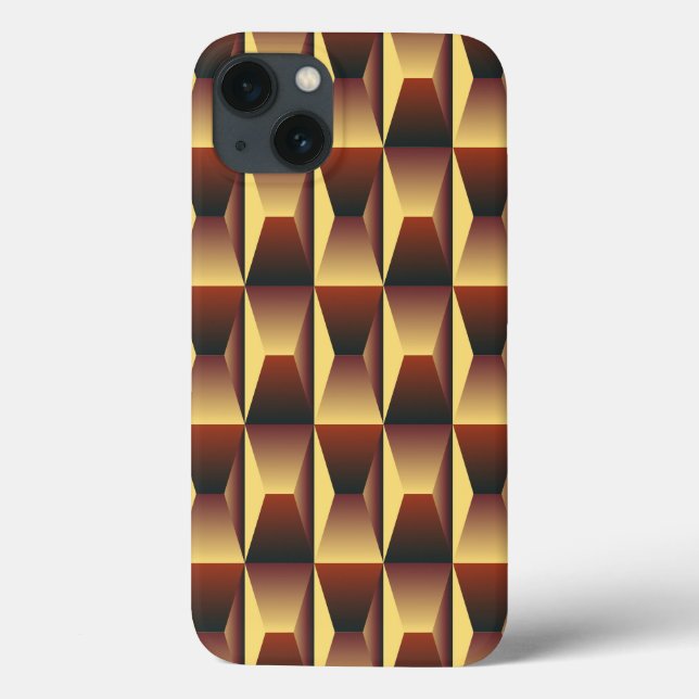 Coques Case-Mate iPhone Mode motif élégant - Géométrique Moderne Élégant (Verso)