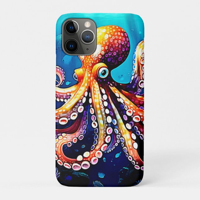 Coques Case-Mate iPhone Mode Octopus coloré (Dos)