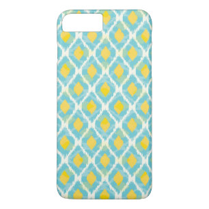 Coque Case-Mate Pour iPhone Mode tribal moderne ikat blue-jaunat