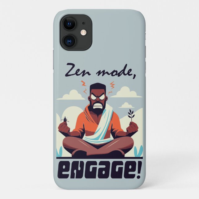 Coques Case-Mate iPhone Mode zen, engagez-vous ! ⚡ Adulte est un Glitch (Dos)