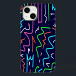 Coque Case-Mate iPhone Modèle d'âge spatial - Impression Abstraite<br><div class="desc">Audacieux contraste numérique abstrait art.</div>