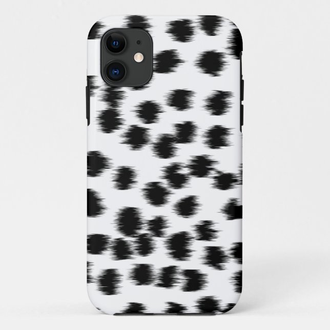Coques Case-Mate iPhone Modèle dalmatien noir et blanc d'impression (Dos)