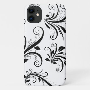 Coque Case-Mate iPhone Modèle Damask, Damask français, noir et blanc