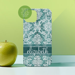 Coque Case-Mate iPhone Modèle Damask vintage avec finition Grungy