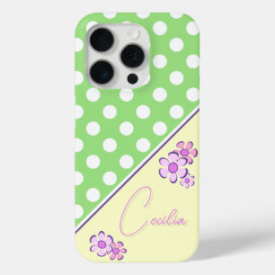 Coque Case-Mate iPhone Modèle de couleurs de printemps pour votre nom Poi
