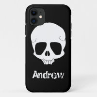 Modèle de couverture de l'iPhone 5 de crâne de