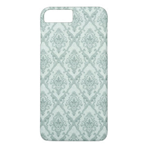 Coque iPhone 8 Plus/7 Plus Modèle de damas vintage dégradé