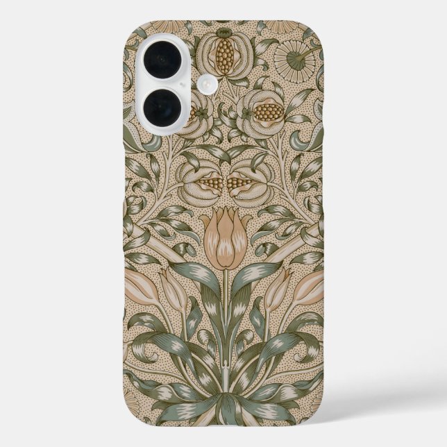 Coques Case-Mate iPhone Modèle de fleur de lys et de grenade de William Mo (Verso)