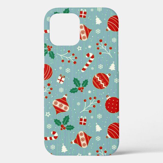 Coques Case-Mate iPhone Modèle de merveilleux Noël cosy ❄️🎁 Festif (Verso)