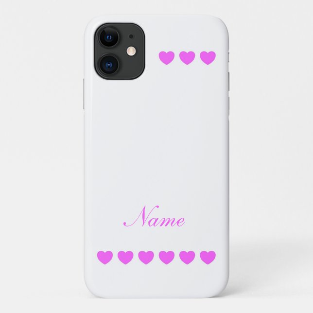 Coques Case-Mate iPhone Modèle de nom personnalisé (Dos)