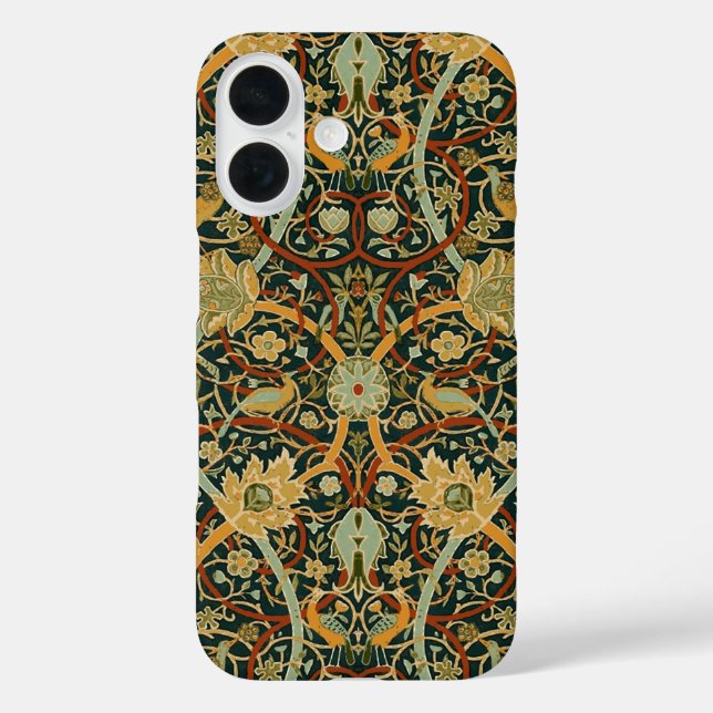 Coques Case-Mate iPhone Modèle de tapisserie forestière de William Morris  (Verso)