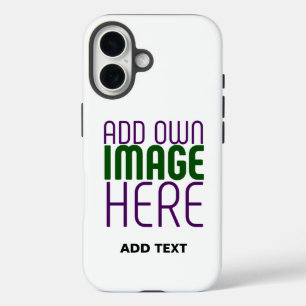 COQUE POUR iPhone 16 MODÈLE DE TEXTE D'IMAGE BLANCHE SIMPLE MODERNE