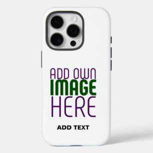 COQUE iPhone 16 PRO MODÈLE DE TEXTE D'IMAGE BLANCHE SIMPLE MODERNE