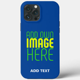 Case-Mate iPhone CASE MODÈLE DE TEXTE D'IMAGE BLEU MODERNE MODIFIABLE