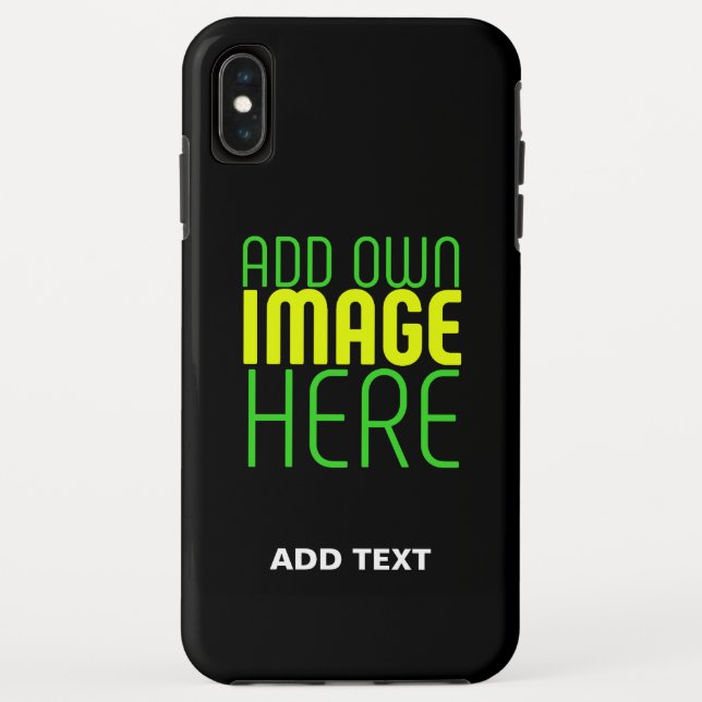 COQUES Case-Mate iPhone MODÈLE DE TEXTE D'IMAGE NOIRE SIMPLE ET MODERNE (Dos)