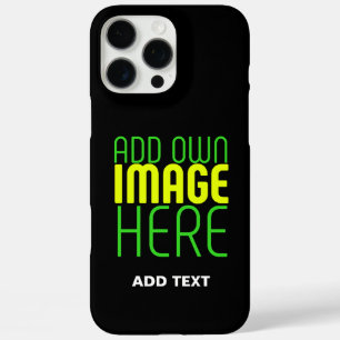 COQUE iPhone 16 PRO MAX MODÈLE DE TEXTE D'IMAGE NOIRE SIMPLE ET MODERNE