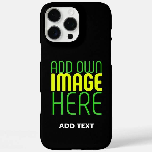 COQUES Case-Mate iPhone MODÈLE DE TEXTE D'IMAGE NOIRE SIMPLE ET MODERNE (Verso)