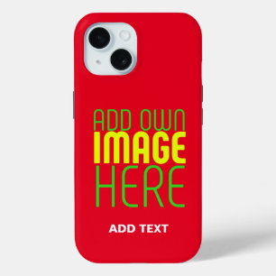 COQUE Case-Mate iPhone MODÈLE DE TEXTE D'IMAGE ROUGE SIMPLE MODERNE