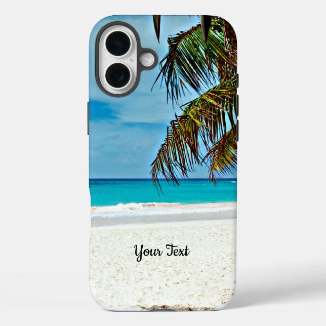 Coques Case-Mate iPhone Modèle du Paradis tropical, personnalisation (Verso)