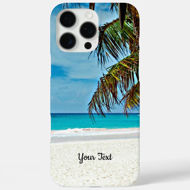 Coques Case-Mate iPhone Modèle du Paradis Tropical, personnalisez, (Verso)