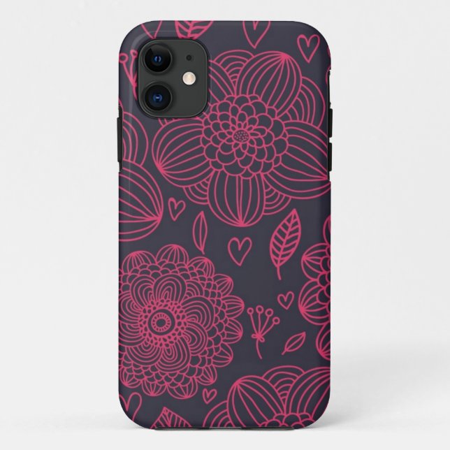 Coques Case-Mate iPhone Modèle floral (Dos)