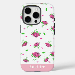Coque iPhone 16 Pro Modèle floral