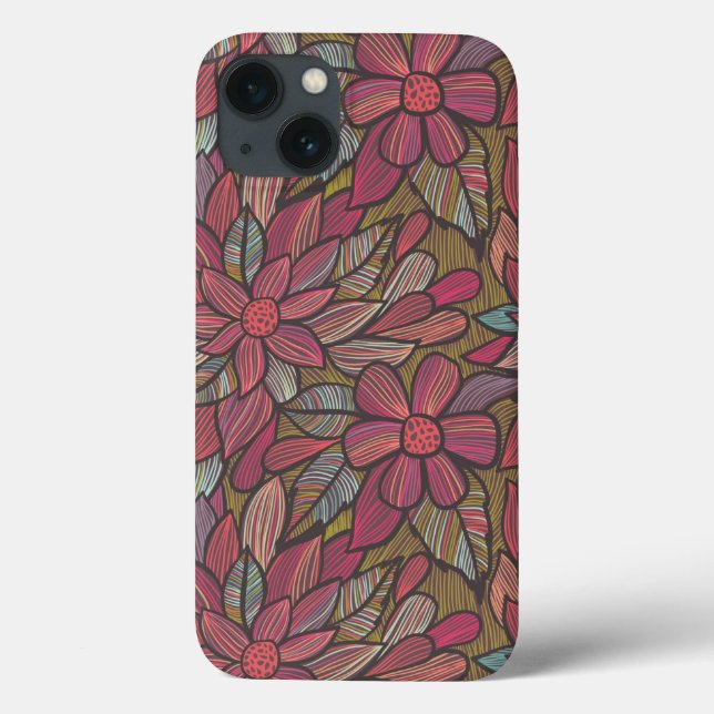 Coques Case-Mate iPhone Modèle floral 4 3 (Verso)