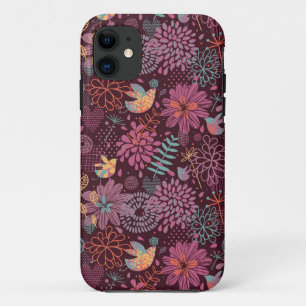 Etui iPhone Case-Mate Modèle floral Abstrait avec oiseaux