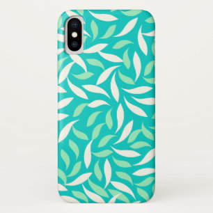 Etui iPhone Case-Mate Modèle floral Abstrait bleu et vert