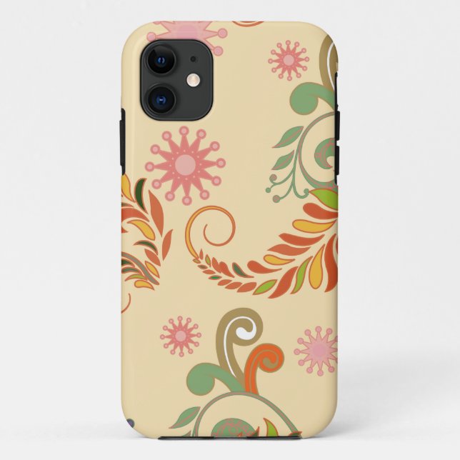 Coques Case-Mate iPhone Modèle floral Abstrait moderne (Dos)