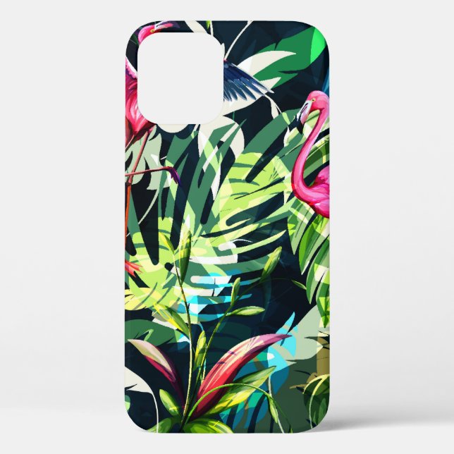 Coques Case-Mate iPhone Modèle floral arrière - plan sans couture. Départ  (Verso)