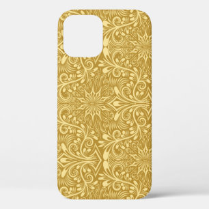 Case-Mate iPhone Case Modèle Floral Baroque Damas d'or
