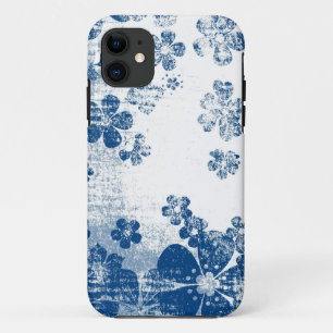 Coque Case-Mate Pour iPhone Modèle floral bleu rétro