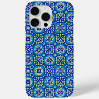 Coque Case-Mate iPhone Modèle Floral Boho bleu vintage