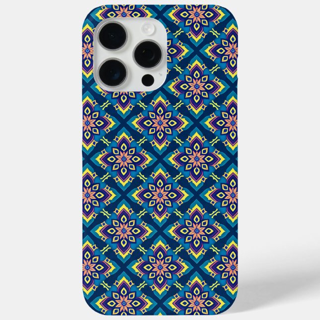 Coques Case-Mate iPhone Modèle floral Boho géométrique vibre (Verso)