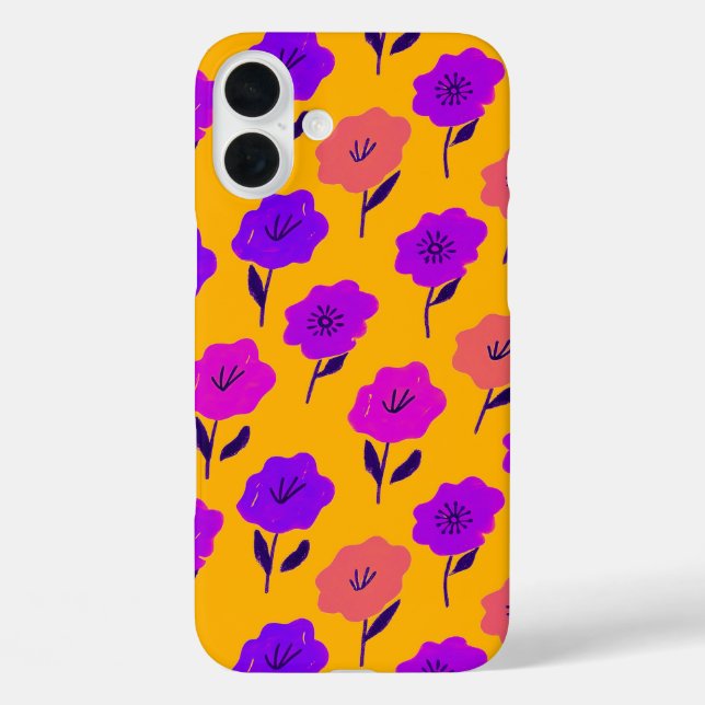 Coques Case-Mate iPhone Modèle floral dynamique (Verso)