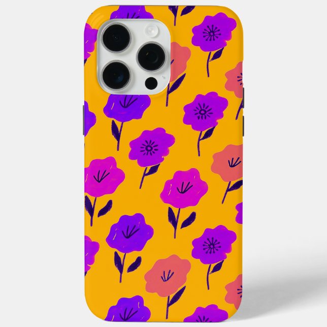 Coques Case-Mate iPhone Modèle floral dynamique (Verso)