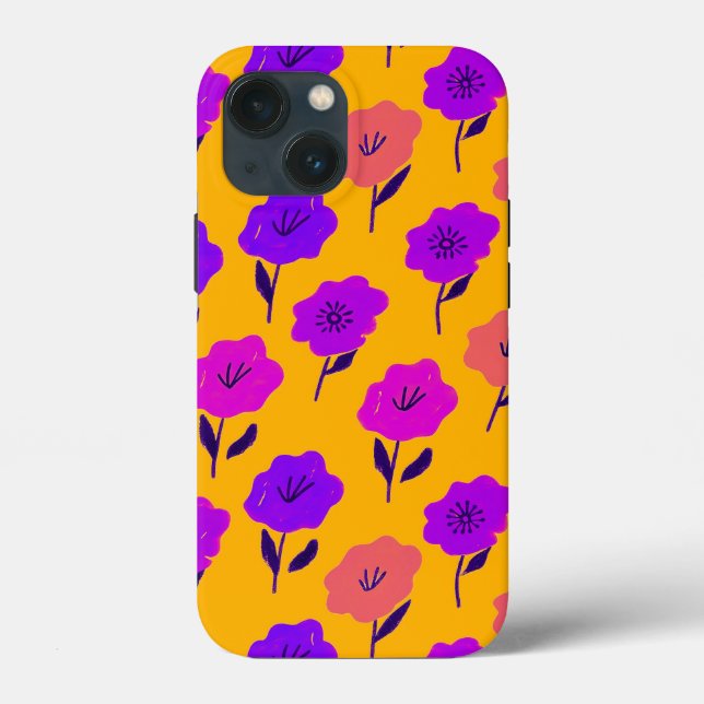 Coques Case-Mate iPhone Modèle floral dynamique (Verso)