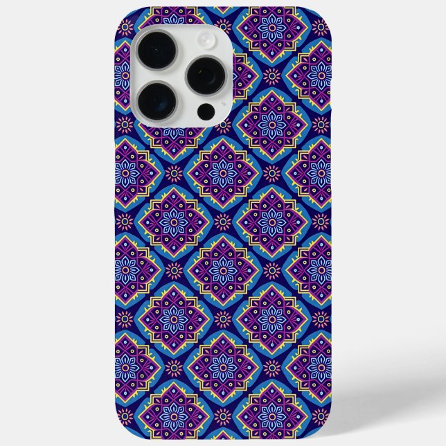 Coques Case-Mate iPhone Modèle floral géométrique Boho dynamique (Verso)