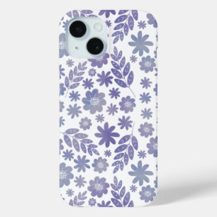 Coque Case-Mate iPhone Modèle floral gris et lavande