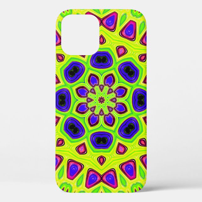 Coques Case-Mate iPhone Modèle floral moderne. Illustration matricielle. P (Verso)