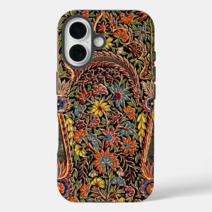Coque Pour iPhone 16 Modèle Floral Multicolore vintage